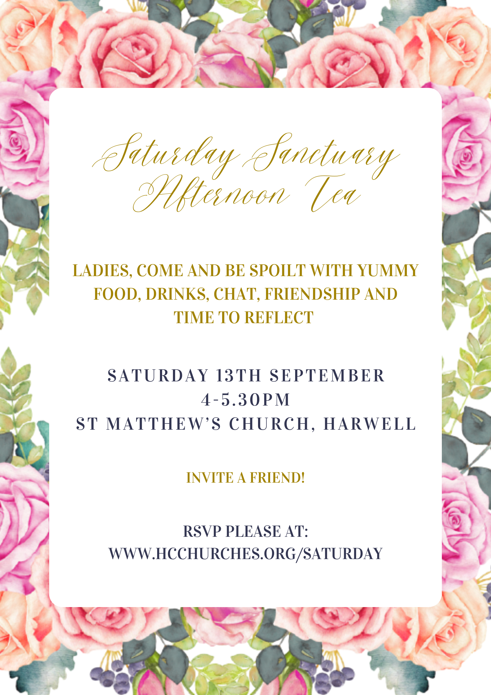 Saturday Sanctuary 13th Septem