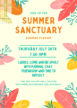 Summer Sanctuary Thursday 30th July 7.30pm-9pm Chilton Village Hall